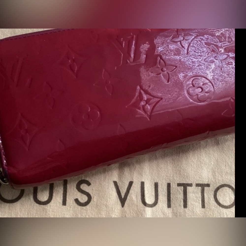 LOUIS VUITTON 🔥VERNIS MONOGRAM WALLET 🌸-EUC - Picture 11 of 14